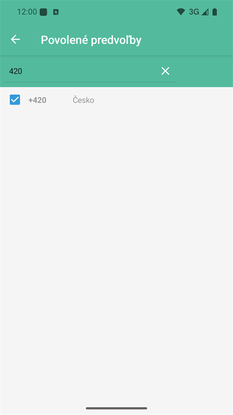 Výber povolených predvolieb